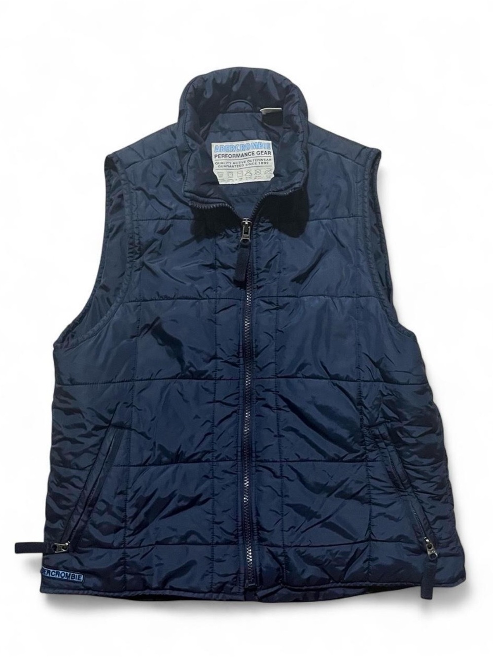VTG Abercrombie Performance Puffer Vest- Navy Blue